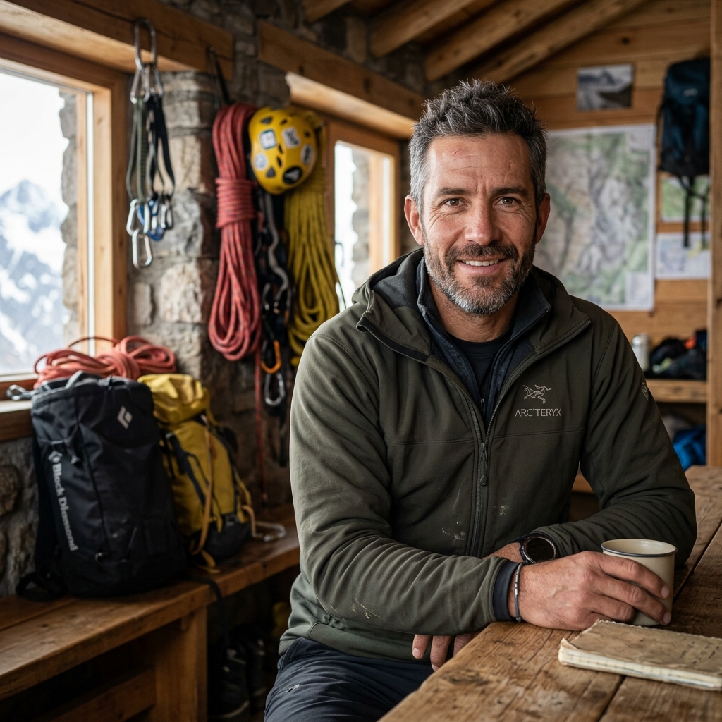 Raúl Gómez en entorno de montaña y actividad saludable